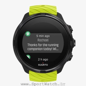 ss050144000 suunto 9 lime front view_ time notifications